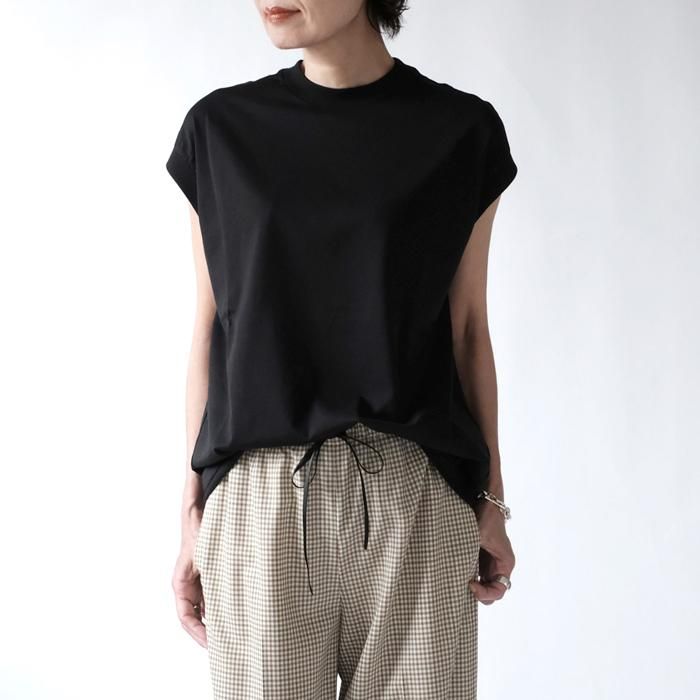 【楽天カード分割】 コットンクルーネック刺繍ノースリーブTシャツ - Licavou shopping Tシャツ(半袖/袖なし)