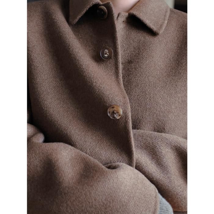 DOUBLE-FACE YAK JACKET UNDYED - Licavou shopping