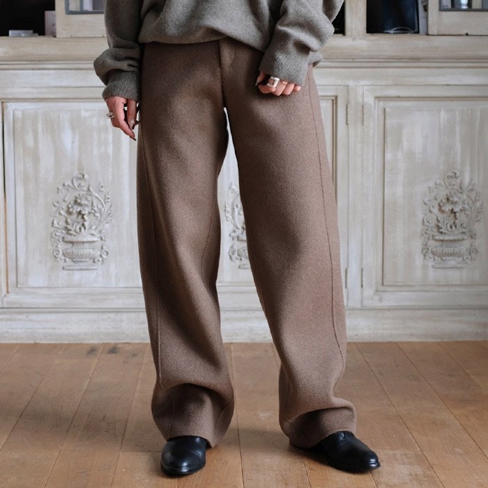 DOUBLE-FACE YAK TROUSERS UNDYED - Licavou shopping