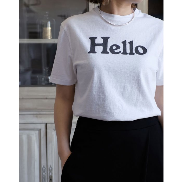 HELLO CREW NECK TEE - Licavou shopping