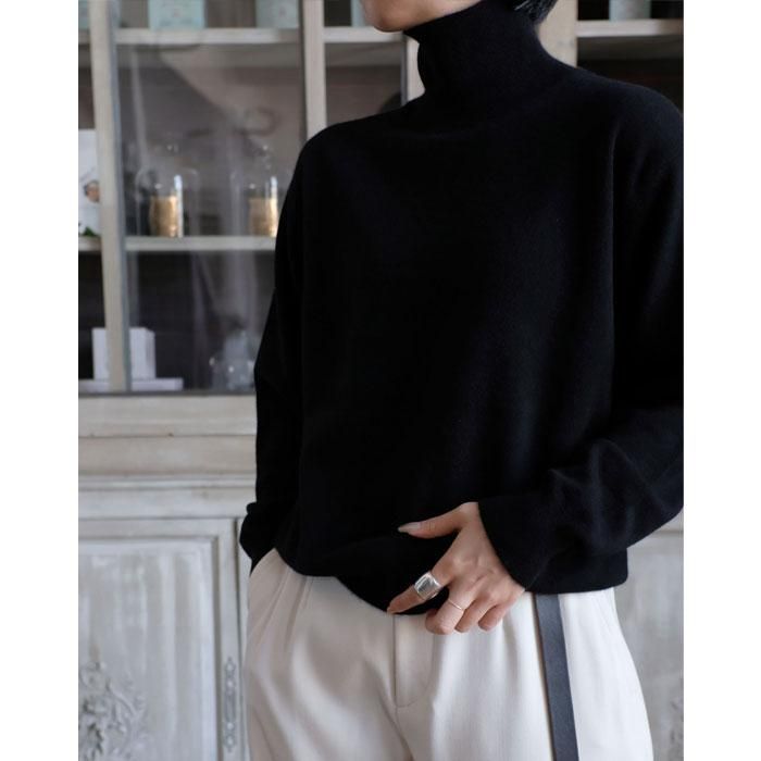 れ*ん様 AURALEE BABY CASHMERE KNIT TURTLE BABY CASHMERE KNIT TURTLE - Licavou shopping