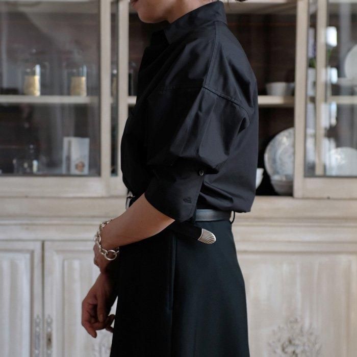 louren】puffsleeve stand collar shirt - メルカリ