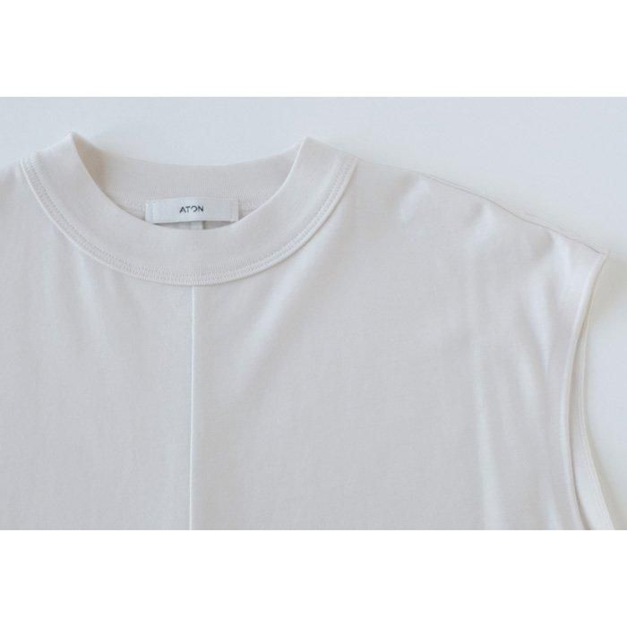 ATON　48/2 ORGANIC JERSEY NO-SLEEVE DRESS 48/2 ORGANIC JERSEY NO-SLEEVE DRESS - Licavou shopping
