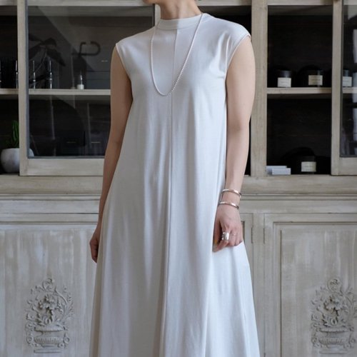 48/2 ORGANIC JERSEY NO-SLEEVE DRESS