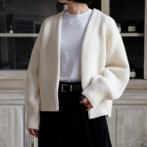 Wool cashmere silk cardigan