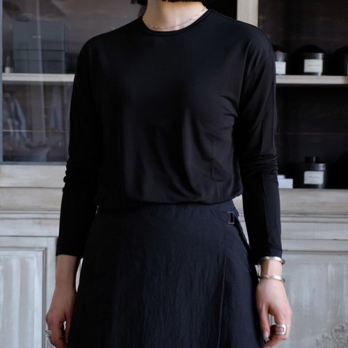 MODAL SILK JERSEY C/N PULLOVER