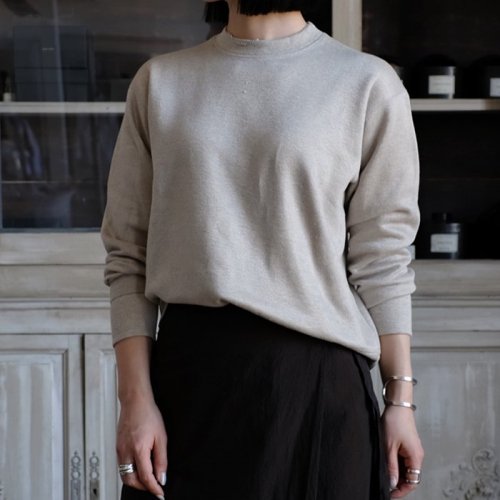 LINEN JERSEY L/S PULLOVER