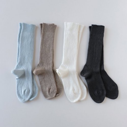 Linen Silk Rib Socks4