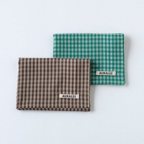 AIRY LIGHT COTTON CHECK SCARF2