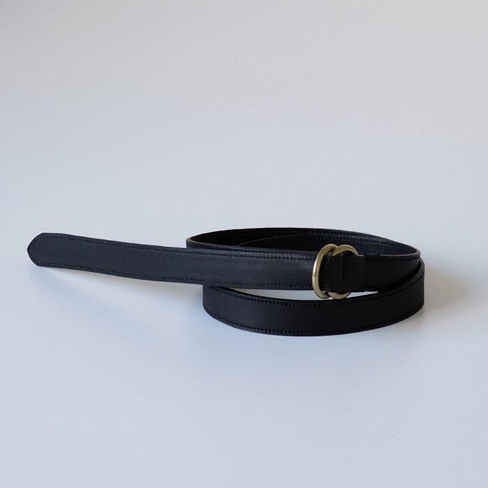 DOUBLE RING BUCKLE BELT【全2色】 - Licavou shopping DOUBLE RING BUCKLE BELT【全2色】 - Licavou shopping