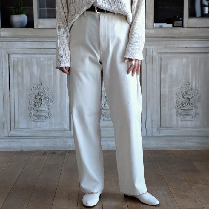 YLÈVE /VISCOSE COTTON PAINTER TROUSERS4 Namu Shop - Yleve Viscose Cotton Painter Pants - Charcoal Navy