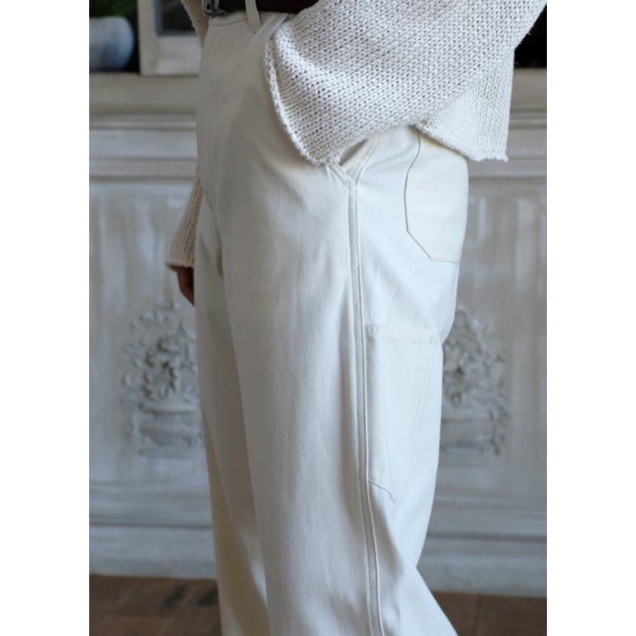 YLÈVE /VISCOSE COTTON PAINTER TROUSERS4 40%OFF【YLÈVE】VISCOSE COTTON PAINTER PANTS – Mo