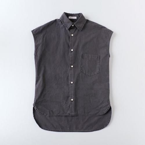 SLEEVELESS J.B WASHED OUT SHIRT