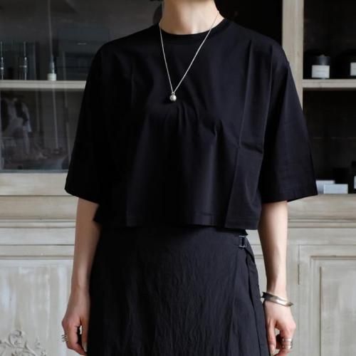 COTTON SHEER JERSEY SHORT SLEEVE PULL OVER