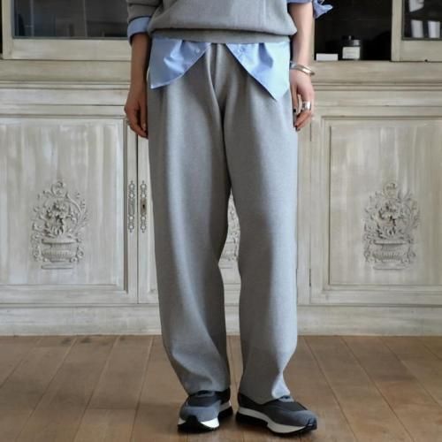 ORGANIC SMOOTH TAPERED KNIT PANTS