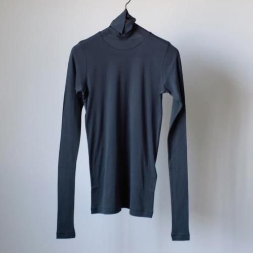 SUPER HIGH GAUGE SHEER RIB TURTLE NECK L/S TEE