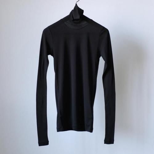 SUPER HIGH GAUGE SHEER RIB TURTLE NECK L/S TEE