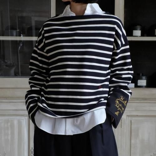FLARE SLEEVE BOAT NECK PO BORDER