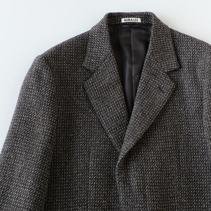ALPACA WOOL SILK TWEED OVER JACKET - Licavou shopping