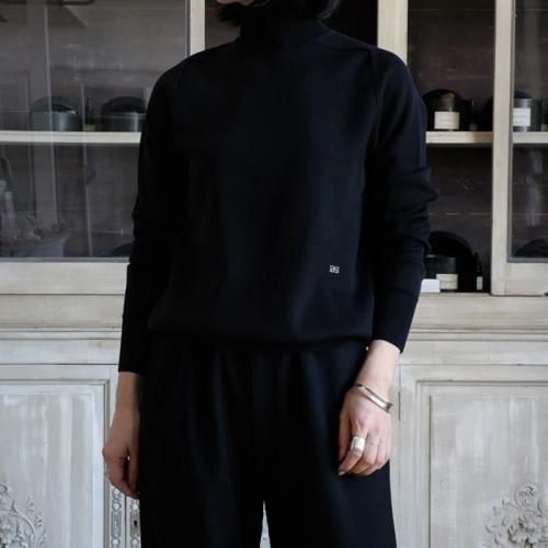 SUPER180'S WORSTED DOUBLE HIGHNECK KNIT