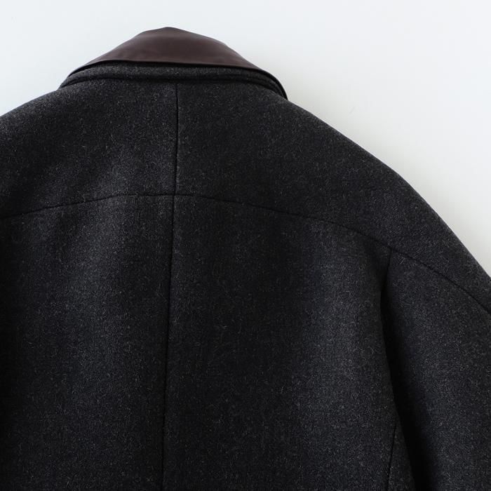 ジャケット・アウター SHETLAND WOOL DOUBLE CLOTH BLOUSON SHETLAND WOOL DOUBLE CLOTH BLOUSON
