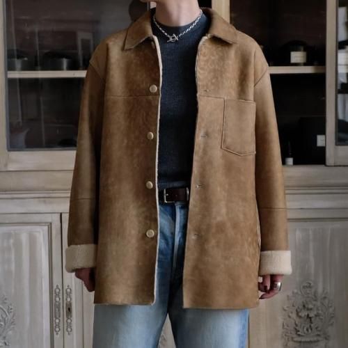 MERINO MOUTON SHIRT BLOUSON