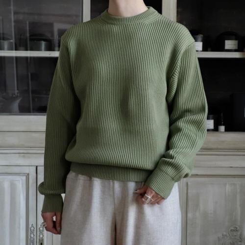 SUPER FINE WOOL SOFT RIB KNIT P/O