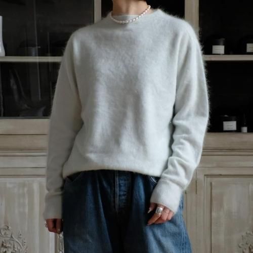  ROYAL CASHMERE FUR CREW NECK SWEATER