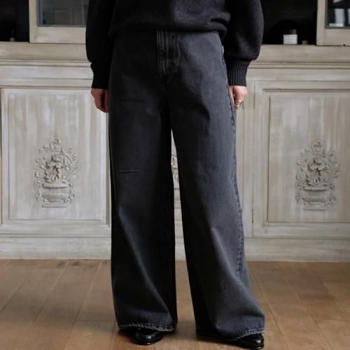 13.5oz Denim High Waist Wide