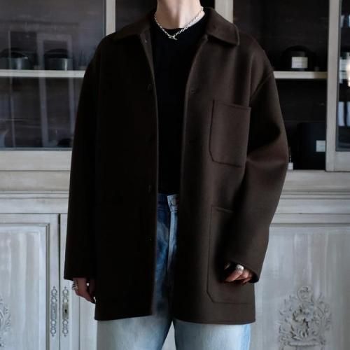 SUPER 100`S WOOL DOUBLE CLOTH BLOUSON