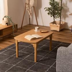 2WAYコタツ こたつ こたつテーブル 幅80×奥行50cm デスクこたつ ダイニングこたつ コタツ おしゃれ 木製 高さ調節 ハイ ロー コンパクト 継脚