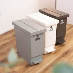 バタフライペダルペール 32L コンパクト バタフライ スペース 開閉 軽量 キャスター 移動 簡単 フレーム 取っ手 ペダル 衛生 アース インテリア 容量