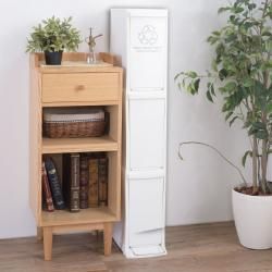 ダストボックス3D 日本製 スリム コンパクト 分別 ゴミ箱 ダストボックス 上段 フラップ 下段 ペダル オープン 便利