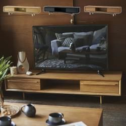 ティモ TVボード150 オーク 見た目 美しい テレビ ワイド 背面 コード 配線 スムーズ