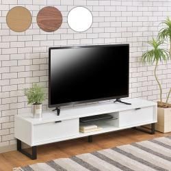 ローボード シンプル 直線 デザイン テレビ 黒い 塗装 スチール 雰囲気 背面 コード 配線 スムーズ 見た目 ローボード テレビ台 TV台 テレビボード