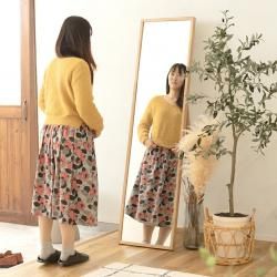スタンドミラー 耐久 高級 木材 美しい 個性 雰囲気 オーク 無垢 スタンド ミラー 飛散 安心 大型 全身 壁掛け 玄関 姿見 鏡 スリム スタンドミラー