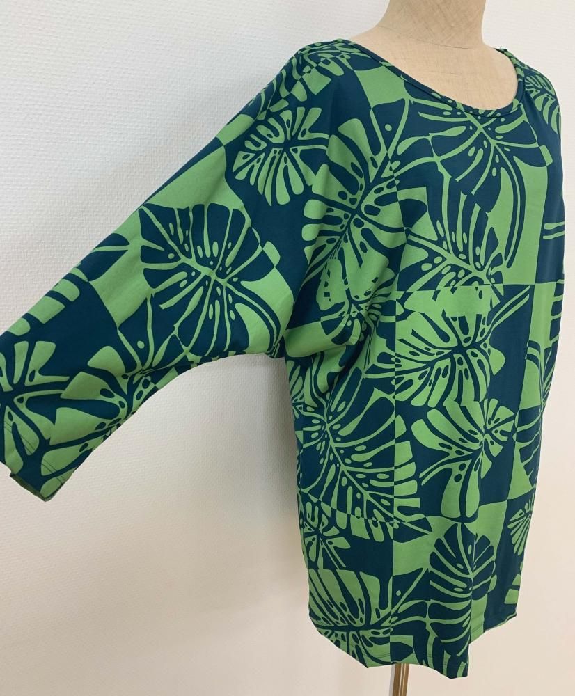 Monstera チュニック（グリーン） - MakaMaka
