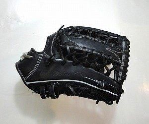 ミズノプロ　イチローモデル　軟式 Mizuno 野球グローブ イチローモデル 外野用 ブラック MIZUNO