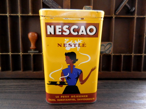 NESCAOココアTIN缶/フランスアンティーク雑貨