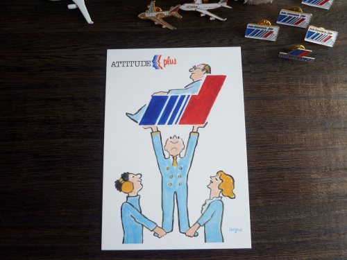 エールフランス,復刻版,ポストカード,フランス雑貨