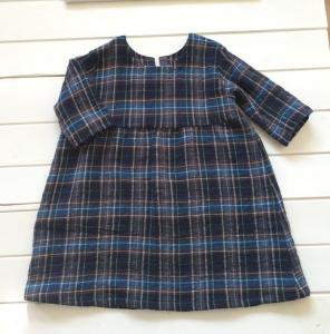 子供服型紙 KP-138 七分袖のギャザーワンピース☆キッズ 子供服、婦人