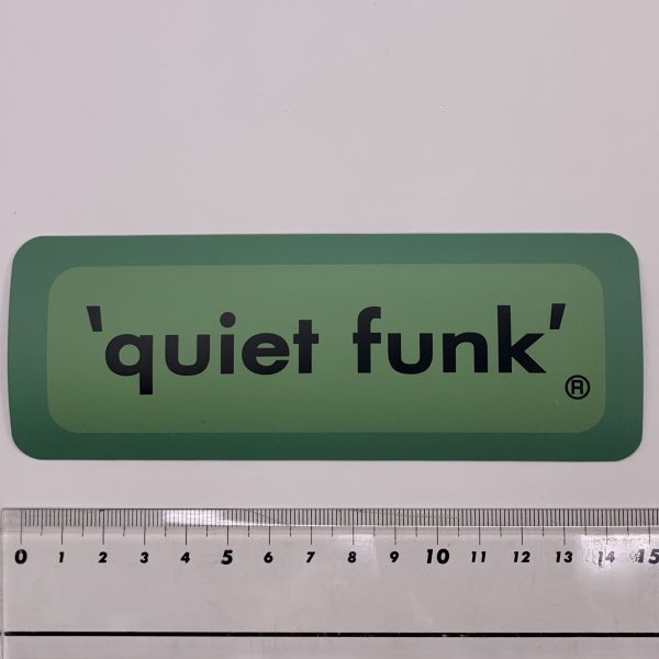 quiet funk classic sticker (M)