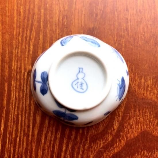稲葉カヨ 福々絵付けつば型豆皿 落花生獣害に遭う - セレクト