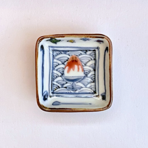 未使用【稲葉カヨ】輪花中鉢 赤絵 福キクウサギ 稲葉カヨ 福々絵付け - セレクトヨロズヤ ビオチェド(biochedo)