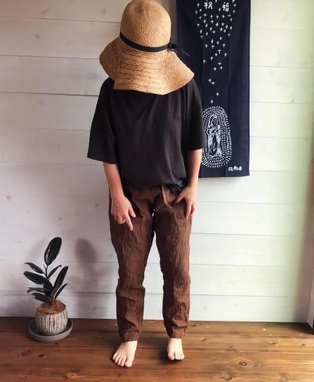 chill no ki hibi］-野良着パンツ- 柿渋 unisex size M - セレクト