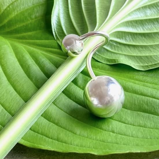 kumik micke］-シルバーイヤーカフ Karen ear cuff-Moon（左耳用）
