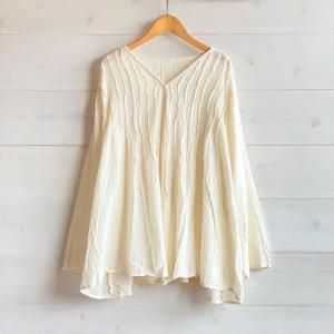 yumtso-Ray gauze tops-natural<img class='new_mark_img2' src='https://img.shop-pro.jp/img/new/icons14.gif' style='border:none;display:inline;margin:0px;padding:0px;width:auto;' />