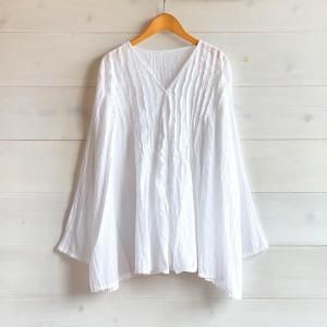yumtso-Ray gauze tops-white<img class='new_mark_img2' src='https://img.shop-pro.jp/img/new/icons14.gif' style='border:none;display:inline;margin:0px;padding:0px;width:auto;' />