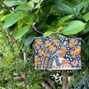 木版画 楽天市場】風鈴丸 額付き木版画 はれたらあそぼ 2002年 : ベルセーブ