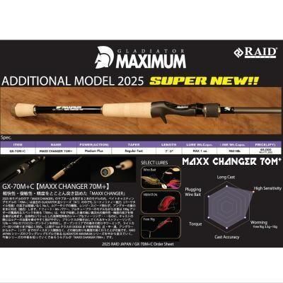 レイドジャパン　グラディエーターマキシマム　5本セット　ルートプロフィール レイドジャパン グラディエーターマキシマム 5本セット ルート